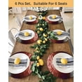 thumbnail image 4 of 13 Inch Round Placemats Set of 4, Red Ocean Waves Non Slip Heat Insulation PP Table Mats, Summer Beach Coastal Abstract Washable Place Mats for Kitchen Dining Party Table Decor, 4 of 7