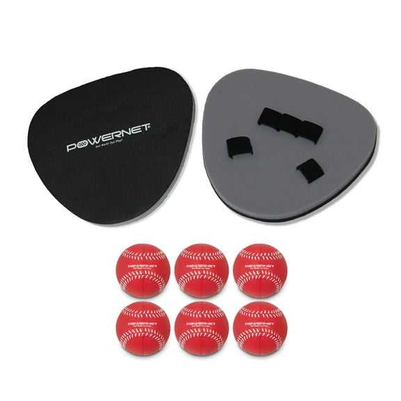 PowerNet Perfect Fielder & Foam Tech Baseballs, 2-PK & 6 Balls