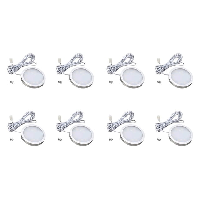 8X 12V Led Luz Rv de Remolque Techo Interior Abajo Lámpara de Techo Cálido