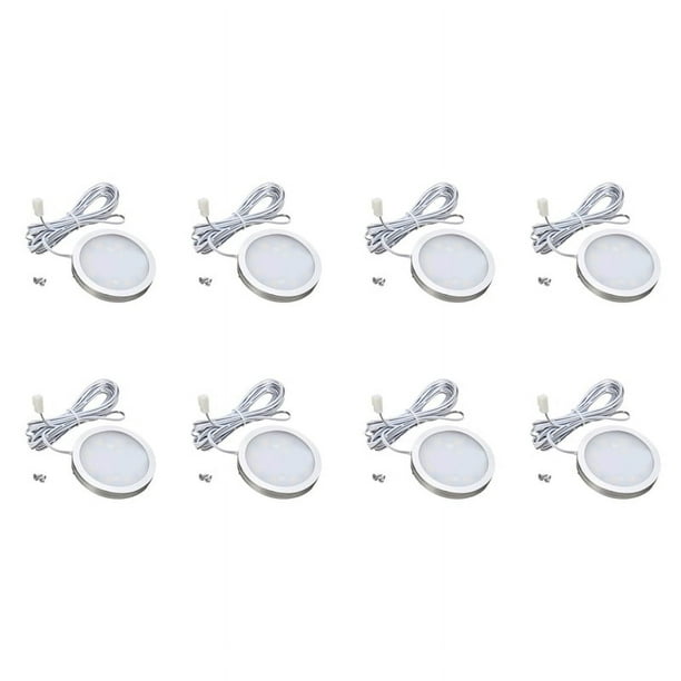 8X 12V Led Luz Rv de Remolque Techo Interior Abajo Lámpara de Techo Cálido