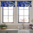 thumbnail image 3 of LALILO Kitchen Curtain Valance Art Oil And Acrylic Color Rod Pocket Window Curtain 52"x 18" Set of 2, 3 of 5