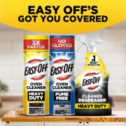 Easy-Off Heavy Duty Oven Cleaner Foam, Removes Grease & Burned-On Food, For Ovens, Grill Grates & More 14.5oz