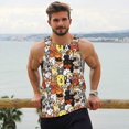 thumbnail image 5 of Rocae Cats & Dogs Group for Men's Workout Tank Top Men's Running Tank Top Dry Fit Athletic Workout Tank TopsXX-Large, 5 of 9