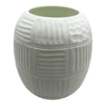 thumbnail image 4 of Decorative Handmade Round Modern Vase in White, 9.5, 4 of 6