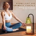 thumbnail image 4 of Funistree Candle Warmer Lamp with Timer, Adjustable Green Wax Warmer for Jar Candles, Cute Wood Base Wax Melter Gift for Women Sister Girlfriend, Birthday House Warming Decor, 4 of 9