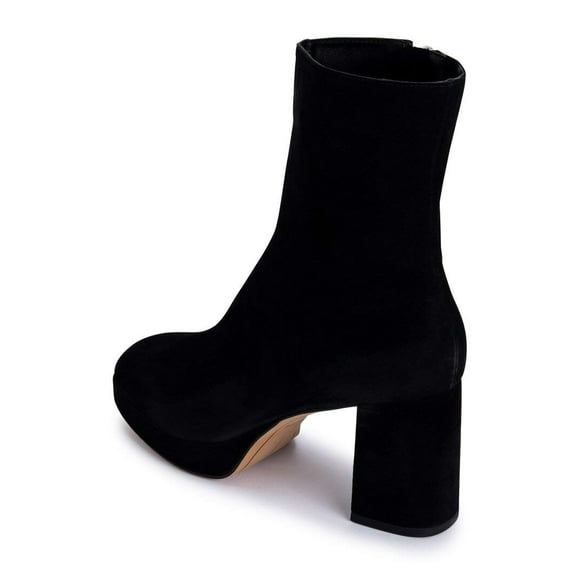 Dolce Vita Women's Eden Fashion Boot, Black Suede, 10