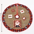 thumbnail image 4 of Fiudx Liquidación navideña Adornos navideños Falda para árbol de Navidad Falda para árbol impresa Decoración para árbol de Navidad para el hogar, 4 of 4