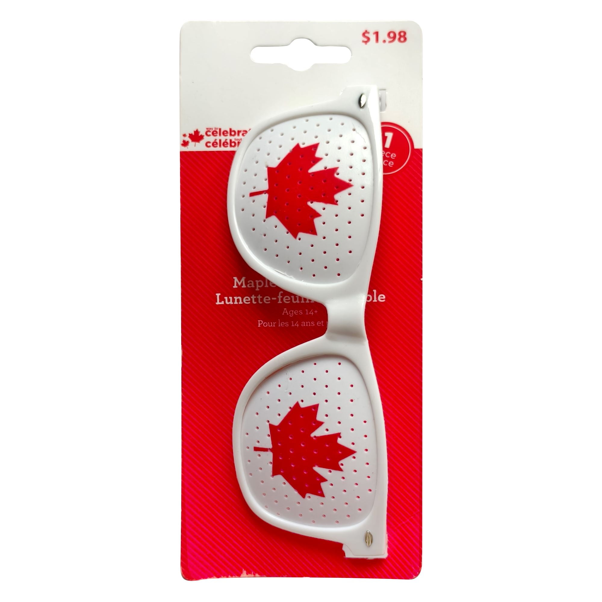 Way to Celebrate White Maple Leaf Glasses