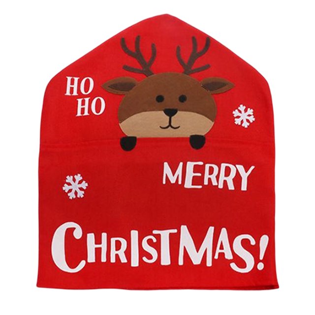 Toystoory Funda para silla, decoración navideña, funda para de comedor, múltiples patrones, lavable, a prueba de polvo, multiusos, decoración Kits de decoración para fiestas Patrón de ciervo Toystoory HA069928-03