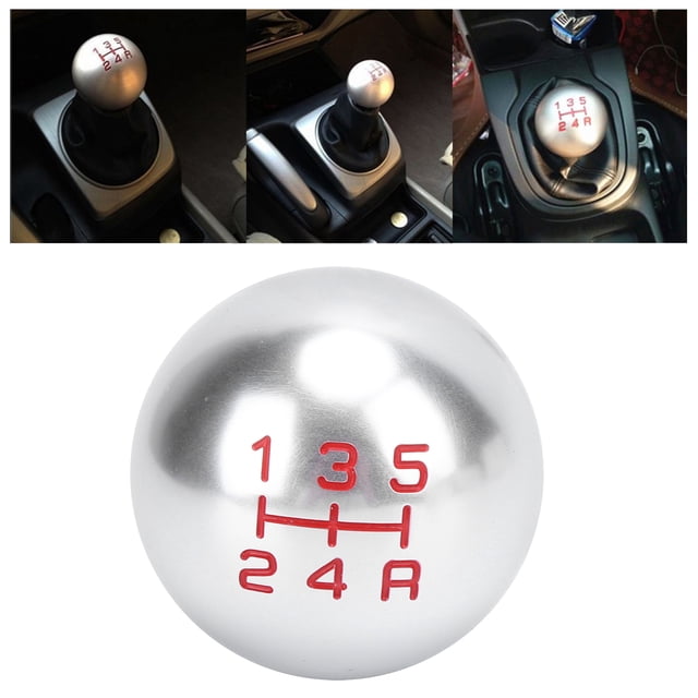 Bouton de Vitesse, 6 Vitesse Rond Levier de Vitesses Levier de Vitesse Levier de Vitesse Bâton Bouton M10x1.5 Rond Remplacement pour Ajustement FD2 FN2 EP3 DC2 DC5 S2000 F20C