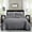Gray, variant on IR Imperial Rooms 3-Piece Quilt Set, Chevron Pattern Microfiber Soft Embossed Bedspread with 2 Pillow Shams, Queen, Gray