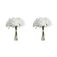 thumbnail image 1 of Rosas artificiales Bearachild 5 cabezas Flores falsas Novia Boda Ramo Flores de plástico Romántico, 1 of 6
