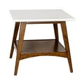 thumbnail image 2 of Parker Table d'Appoint Blanc/noyer Ci-Dessous, 2 of 4