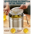 thumbnail image 2 of Cook N Home Speciality Oil Grease Storage Can with strainer, 3.5 quarts, Steel,2651, 2 of 9