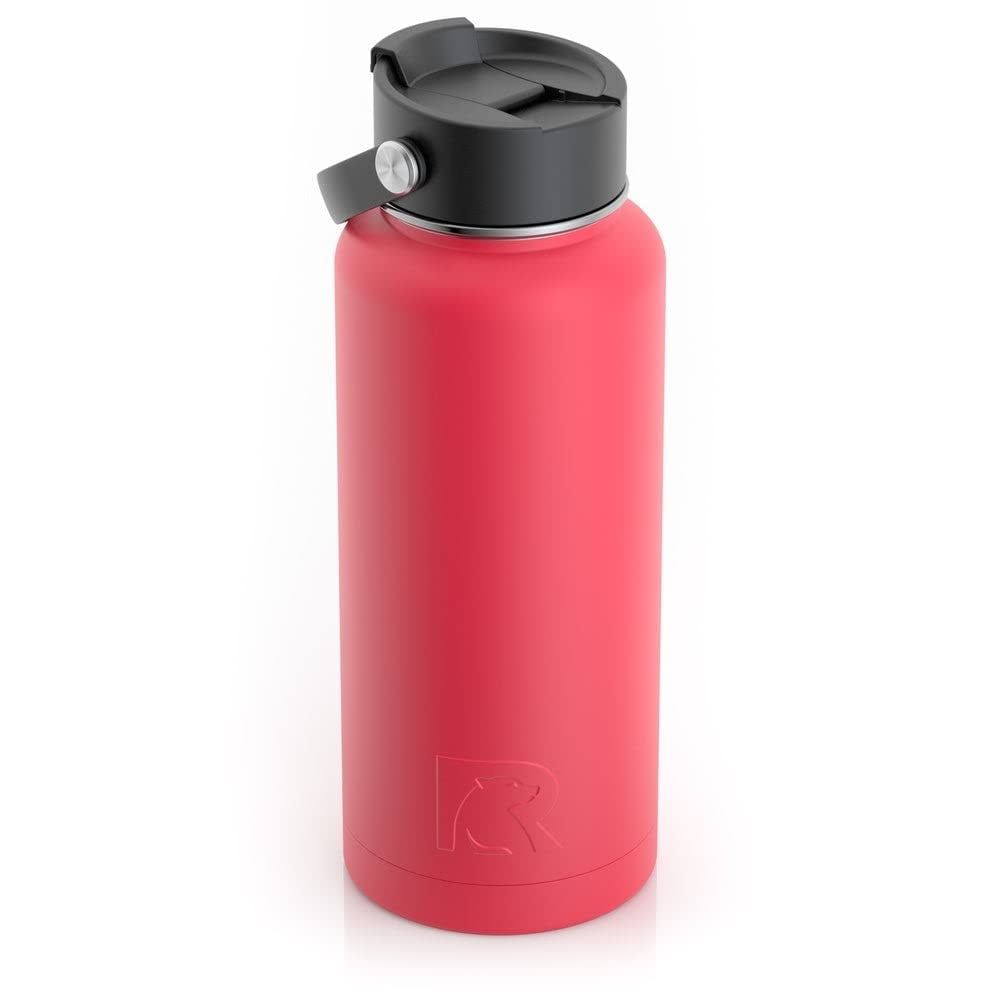 RTIC 32 oz Vacuum Insulated Water Bottle, Metal Stainless Steel Double