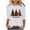 White 08, variant on Maplenight Christmas Shirts for Women 3/4 Length Sleeve Tunic Tops Xmas Tree Cute Print T Shirts Crew Neck Graphic Tees