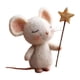 thumbnail image 3 of Ratones hechos a mano con adornos de muñecos de ratón estrella, miniatura navideña creativa para interiores Estilo D, 3 of 9