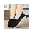 thumbnail image 6 of Gomelly Womens Casual Shoes Mesh Trainers Knit Upper Walking Shoe Comfort Loafers Work Sports Flats Black 9, 6 of 6