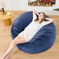 thumbnail image 5 of XIECUVA Bean Bag Chair Stuffed Memory Foam for Adults，Medium Size Beanbag Sofa，3 ft, 5 of 6