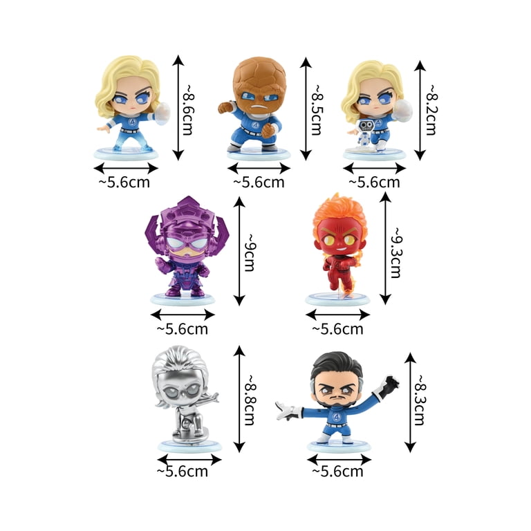 YuMe Fantastic Four Cosbi Bobble Head Collection, Single Blind Box YuMe Fantastic Four Cosbi Bobble Head Collection, Single Blind Box