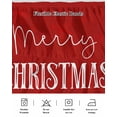 thumbnail image 5 of Merry Christmas Bed Skirt Winter Snowflake Red Bed Skirts Queen Size 16 Inch Drop, Wrap Around Dust Ruffle&nbsp;Bedskirt with Adjustable Elastic Belt for Queen Size Beds, 5 of 7