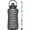 Gray, variant on GEDUX 128 oz Motivational Water Bottle with Time Marker, Leakproof Wide Mouth Water Bottle, BPA-Free 2-in-1 Lid with Straw & Spout for Gym Camping