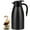 Black, variant on Flantor 2L Thermal Coffee Carafe Insulated Stainless Steel Double Wall Vacuum Thermos Thermal Flask Coffee Dispenser Keeping Coffee Water and Tea Hot 12 Hours Cold 24 Hours Red