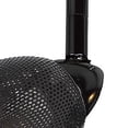 thumbnail image 2 of Round Metal Mesh Shade Track Light Head and Frame, Black- Saltoro Sherpi, 2 of 5
