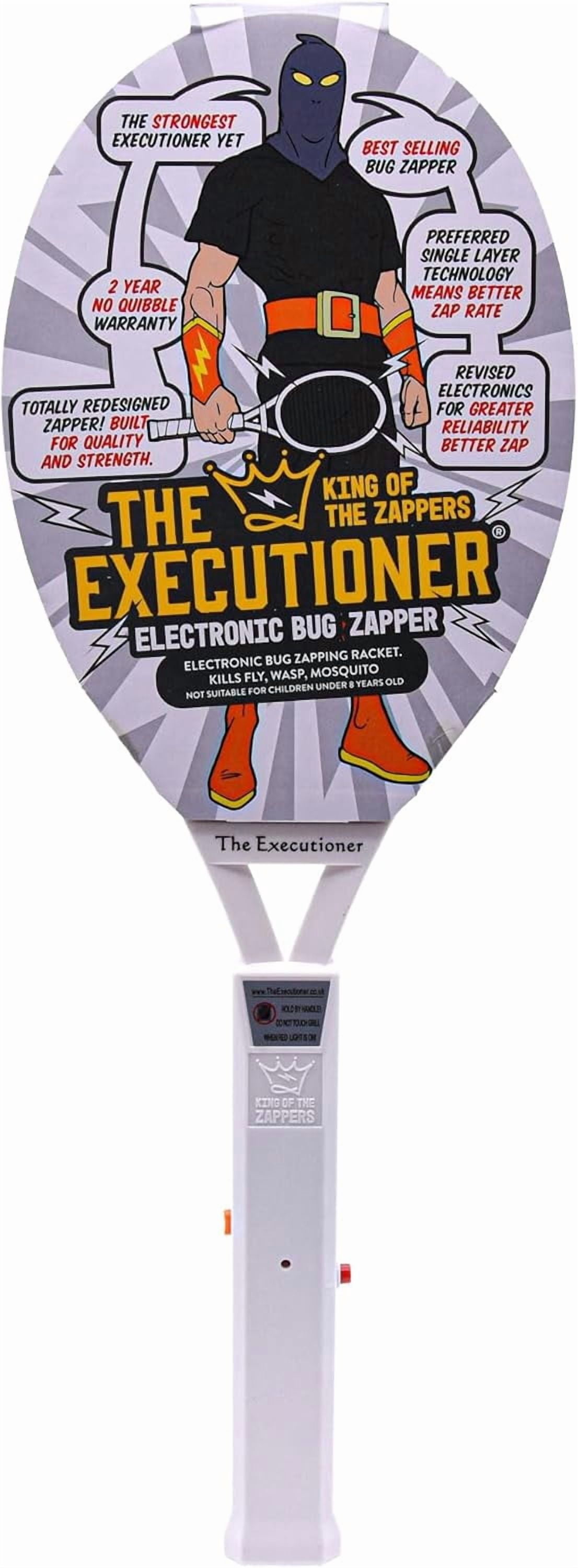 The Executioner White Fly Swatter Racket Bug Zapper, 23 in, with Safety Switch
