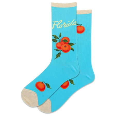 

HotSox Women s Florida Socks 1 Pair Turquoise Women s 9-11 Shoe