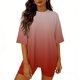thumbnail image 2 of Eres Más Que una Camisa de Puntuación de Prueba Blusa de Manga Corta de Cuello Redondo de las Mujeres con Pantalones de Cintura Elásticos, Set Deportivo Casual de 2 Piezas, 2 of 6