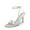 SILVER-PU, variant on Pointy Toe Heels for Women Stiletto Sexy Strappy Ankle Strap 3.7 inch High Heel Sandals for Party Prom