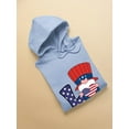 thumbnail image 3 of Gnome Usa Love Hoodie Women -Image by Shutterstock, Female 5X-Large, 3 of 4