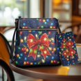 thumbnail image 6 of Yuyamidu 2‑Piece Christmas Women Crossbody Bag & Wallet Accessory Set Snowman Sling Bag & Purse Set for Women, Adjustable Shoulder Strap, Stores Credit Cards & Small Items, 6 of 7