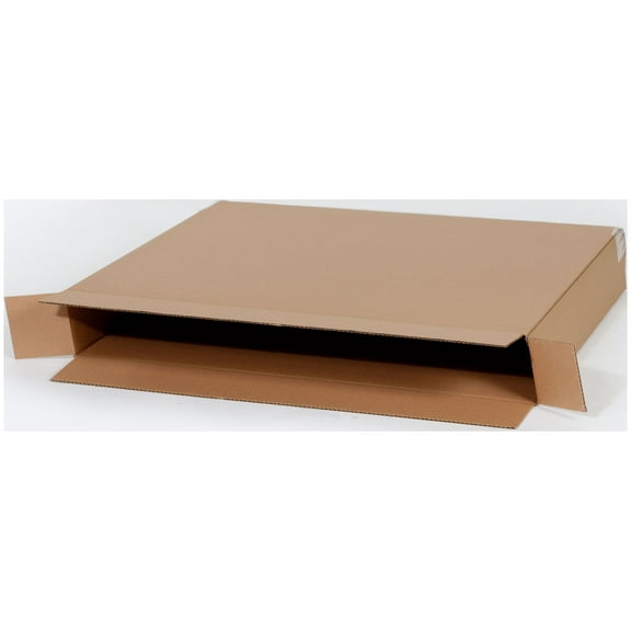 F.O.L Cardboard Box Kraft 24 x 5 x 24 ECT 32 for Shipping, Mailing, Storage, Ships Flat [Pack of 25]