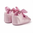 thumbnail image 5 of Owordtank Baby Girls Mary Jane Flats with Bownot Non Slip Soft Sole PU Leather Newborn Infant Toddler First Walker Cirb Dress Shoes, 5 of 5