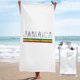 thumbnail image 1 of Toalla de playa con colores de la bandera jamaiquina, regalo genial, toalla de baño de microfibra, manta de playa suave para desfiles, natación, yoga, mujeres y hombres, 1 of 4