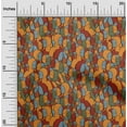 thumbnail image 2 of oneOone Georgette Viscose Orange Fabric Abstracts Fabric For Sewing Printed Craft Fabric By The Yard 42 Inch Wide, 2 of 5