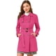 thumbnail image 1 of Día de San Patricio Chaqueta De Gabardina De Gamuza Sintética Con Doble Botonadura Y Solapa Con Muesca Para Mujer Con Cinturón Blazer De Solapa Pico Con Solapa De Tormenta Rosa caliente M, 1 of 6