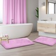 thumbnail image 1 of Set of 2 Small Clara Clark Bath Mat Bathroom Rug - Absorbent Memory Foam Bath Rugs - Non-Slip, Velvet Feel Microfiber Bathrug, Plush Shower, Toilet- Floor Bathmats Carpet - Lavender Dream - 17"x24", 1 of 6