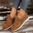 thumbnail image 3 of Mepaouo Womens Low Top Snow Boots Suede Fleece Lined Wintern Short Booties Cozy House Loafer Shoes, 3 of 8
