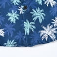 thumbnail image 7 of YONGHS Baby Boys Hawaiian Shirt Button Down Short Sleeve Summer Beach Shirt for Toddler Luau Holiday Dark Blue 6-7, 7 of 7