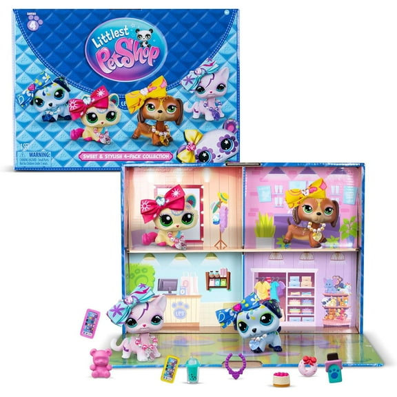 Littlest Pet Shop Sweet & Stylish 4-Pack Collection