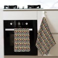 thumbnail image 4 of Sikiie Doodle Food Waffle Weave Kitchen Dish Cloth,Super Absorbent Kitchen Dish Towels 16*26 Inches for Dish Rags Washing Dishes, Drying Dishes, 4 of 7