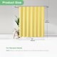 thumbnail image 4 of Dynamene Cortina de ducha de tela amarilla – Cortinas de ducha de tela resistente con textura de gofre para baño 256 g/m² Juego de cortinas de baño de lujo con 12 ganchos 72 x 72 amarillo, 4 of 5