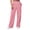 Pink, variant on Womens Sweatpants Daily Elastic Waist Pockets Straight Solid Color Casual Pants Loose Pockets Long Trousers Pants