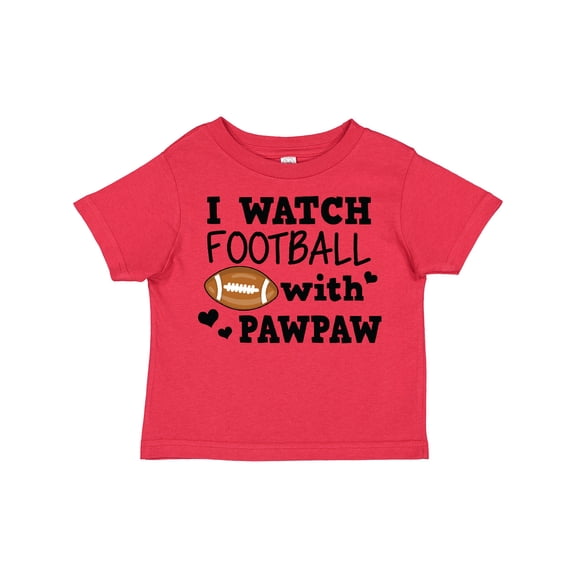 Inktastic I Watch Football with My Pawpaw Boys Toddler T-Shirt