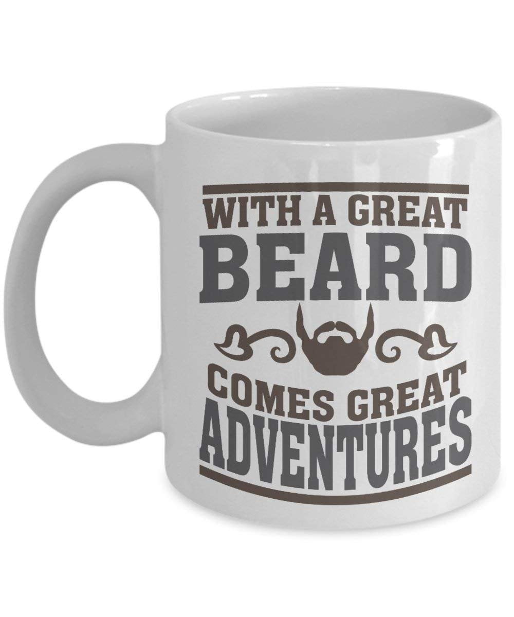 Awesome Beard Funny Design Novelty Gift Tea Coffee Office Ceramic Mug 