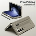 thumbnail image 7 of ELEHOLD Rugged Case for Samsung Galaxy Z Fold 5 Case with Built-in Screen Protector, Invisible Kickstand,Hinge Protector,Free Stylus Pen, Lens Protection Samsung Z Fold 5 Shockproof Case,Brown, 7 of 7