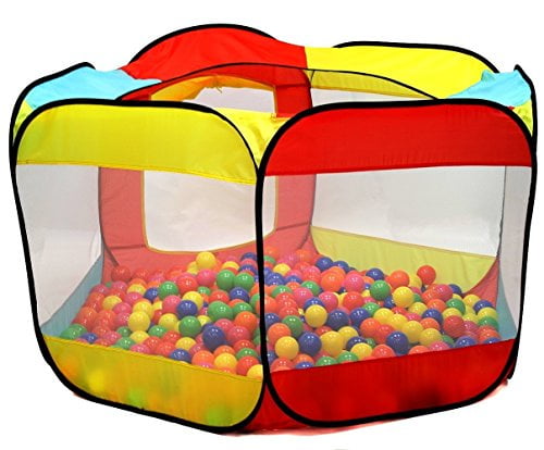Hexagon Portable Pop Up Play Tent Mesh Indoor/Outdoor Kids Ball Pit 
